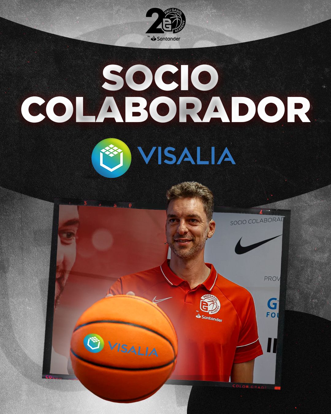 Visalia se une como socio colaborador de la Academia de Pau Gasol para celebrar los 20 años de la iniciativa